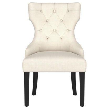 Coaster Furniture Baney 115572 Fabric Upholstered Dining Side Chair - Beige and Black IMAGE 3