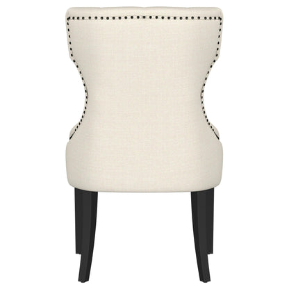 Coaster Furniture Baney 115572 Fabric Upholstered Dining Side Chair - Beige and Black IMAGE 7