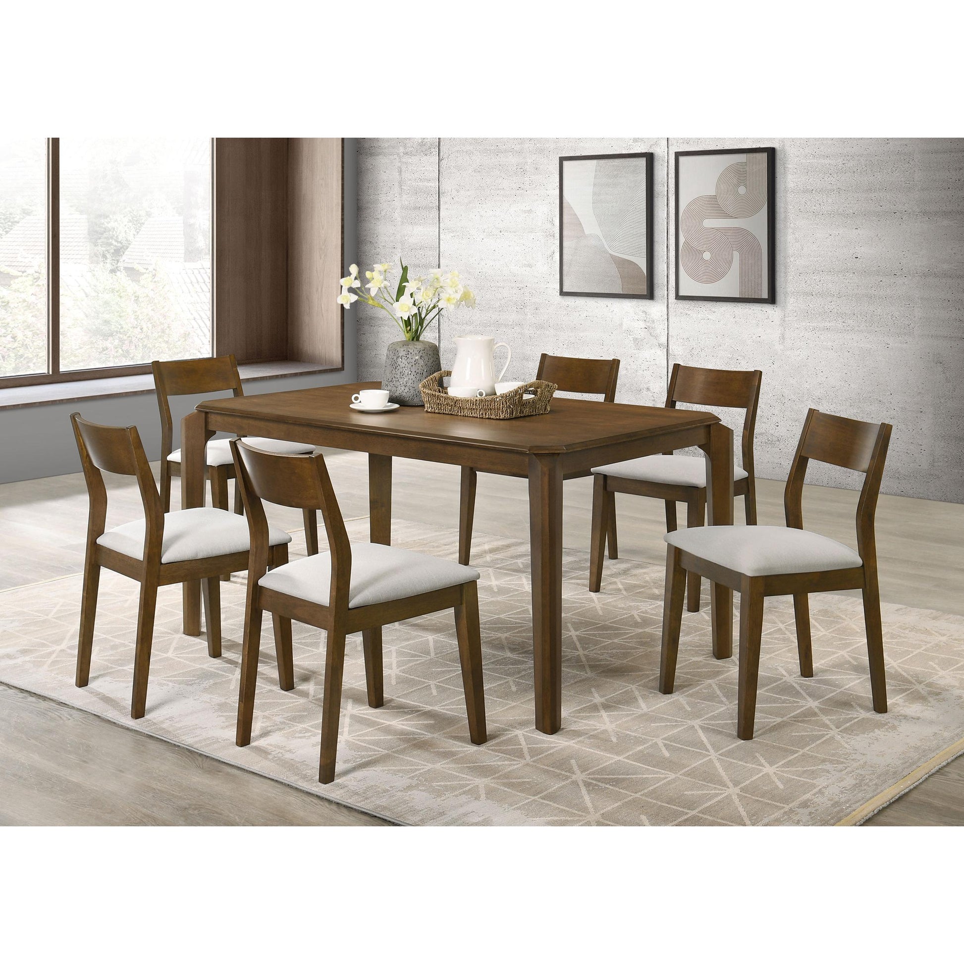 Coaster Furniture Almonte 108922 Dining Chair Upholstered Seat - Dark Brown IMAGE 9