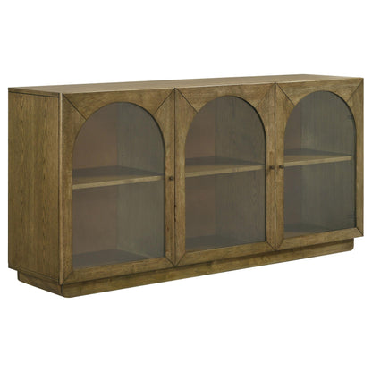  Coaster Furniture Castlewood 109355 71-inch Dining Sideboard Buffet Server - Brown Oak IMAGE 1