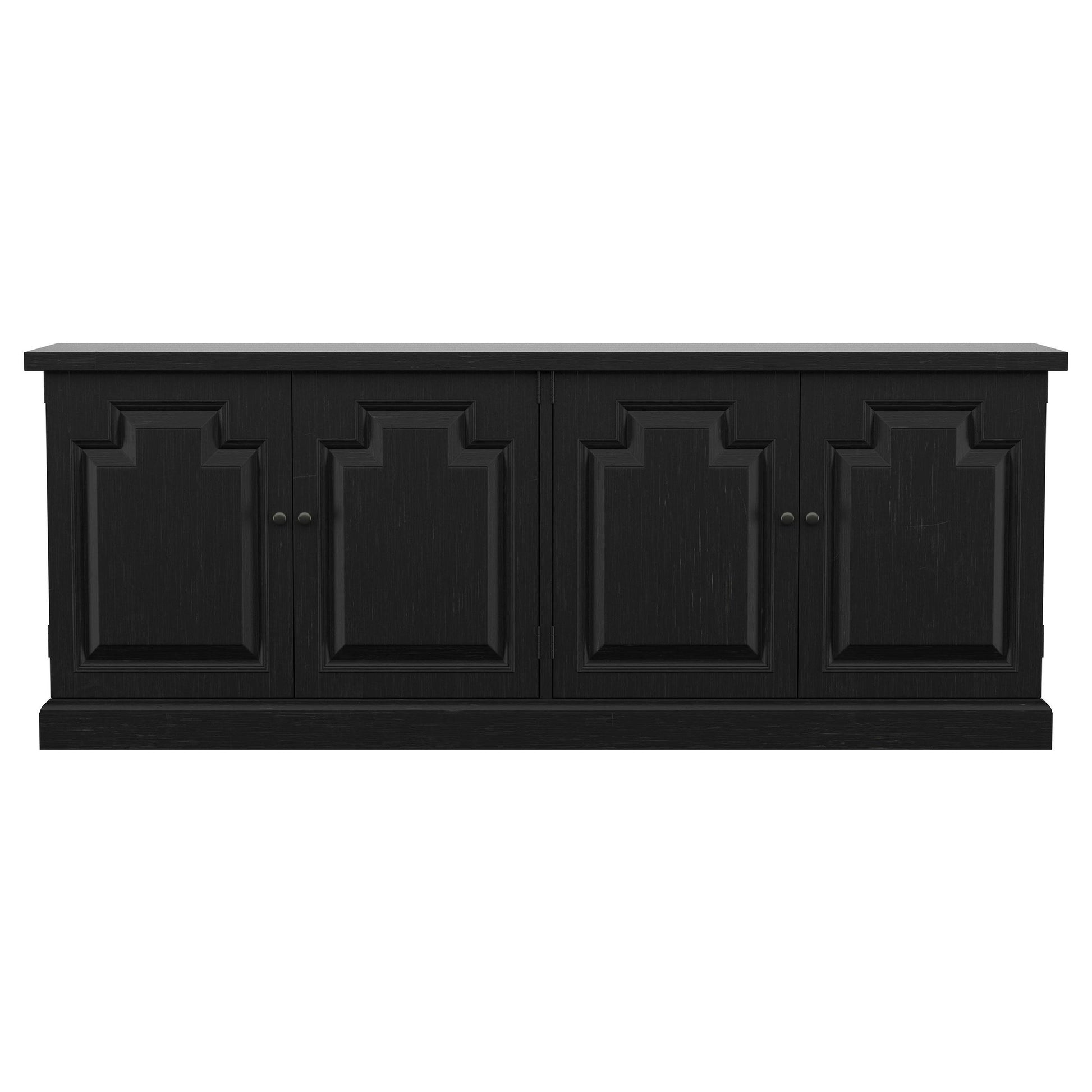  Coaster Furniture Florence 115535 4-door Dining Sideboard Buffet - Distressed Black IMAGE 3