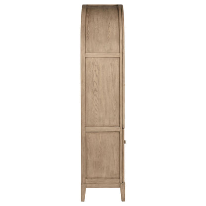  Coaster Furniture Kailani 109386 4-Door Cane Dining Vitrine Display Cabinet - Beige Oak IMAGE 7