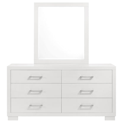 Coaster Furniture Jessica 202993M 6-Drawer Dresser with Mirror - Cream White IMAGE 3