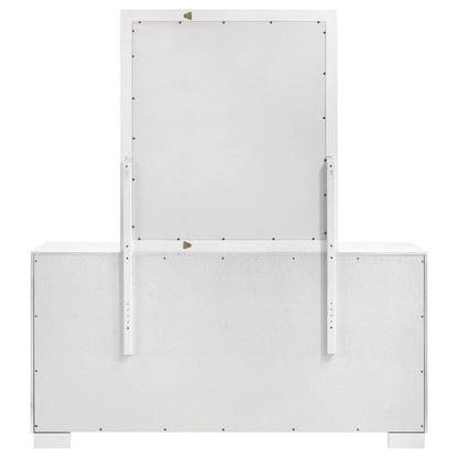 Coaster Furniture Jessica 202993M 6-Drawer Dresser with Mirror - Cream White IMAGE 7