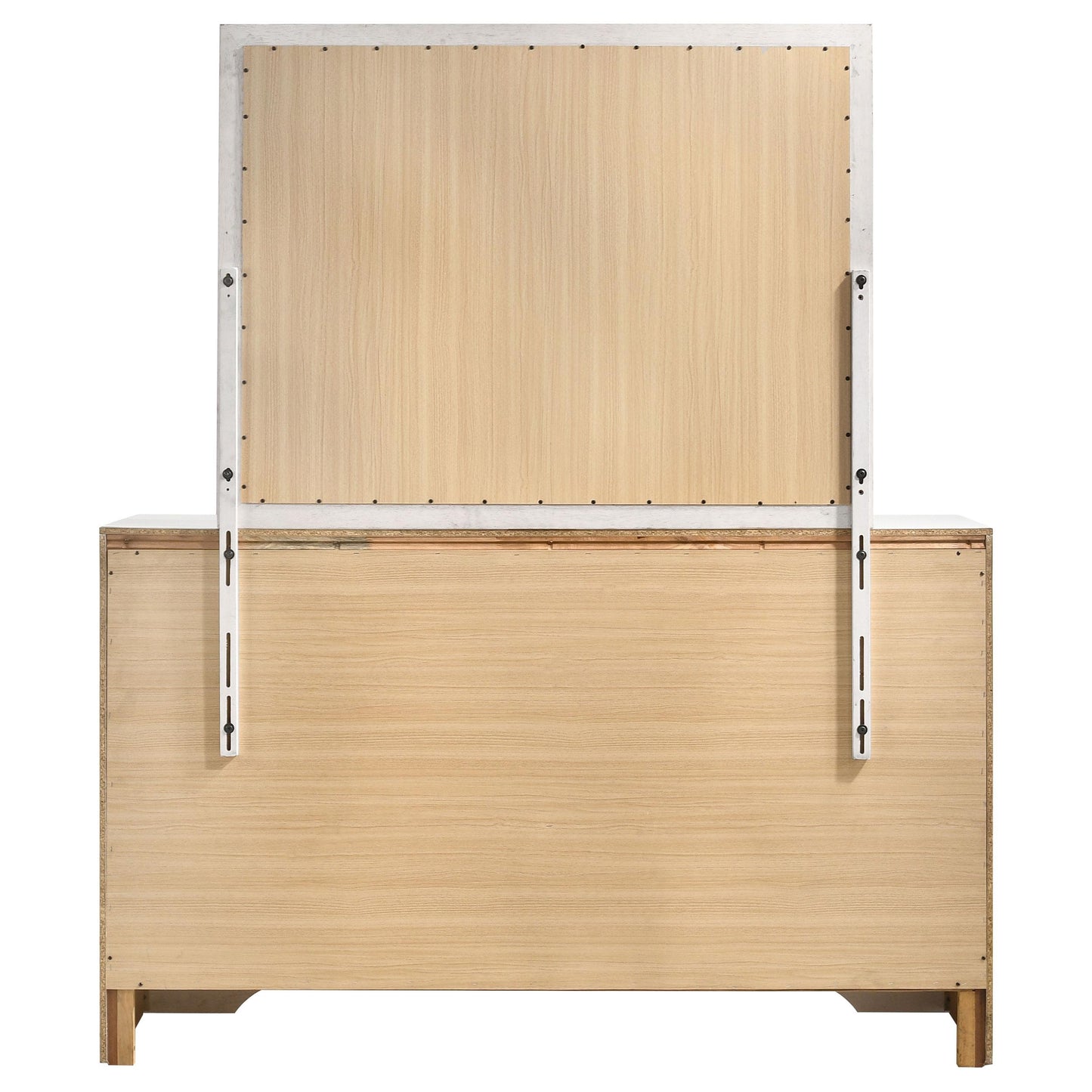  Coaster Furniture Miranda 205113M 7-Drawer Dresser with Mirror - White IMAGE 7