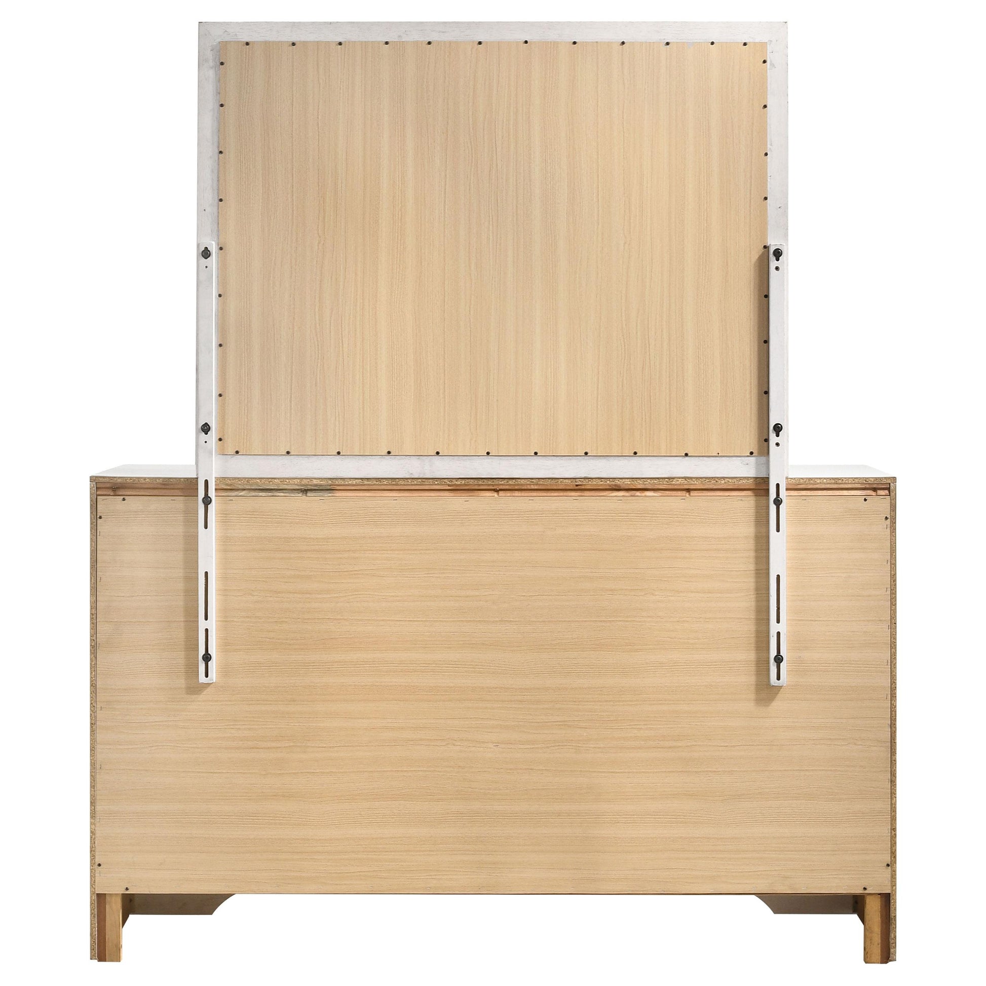  Coaster Furniture Miranda 205113M 7-Drawer Dresser with Mirror - White IMAGE 7