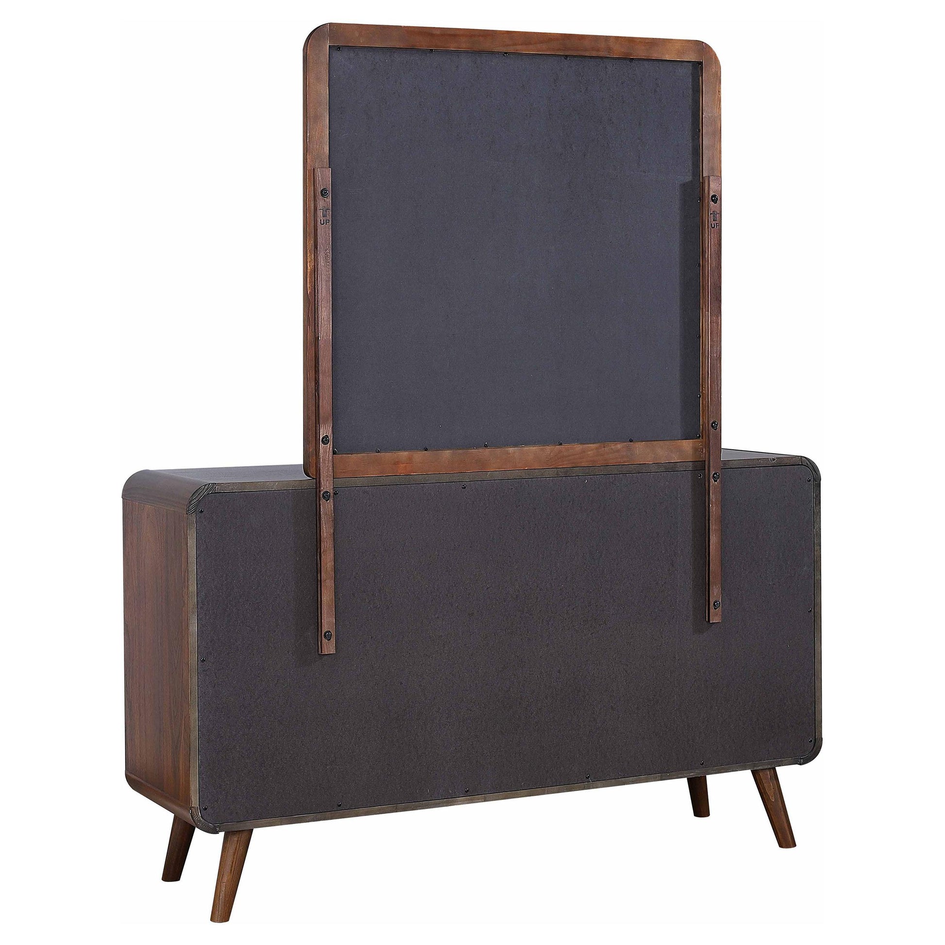 Coaster Furniture Robyn 205133M 6-Drawer Dresser with Mirror - Dark Walnut IMAGE 6
