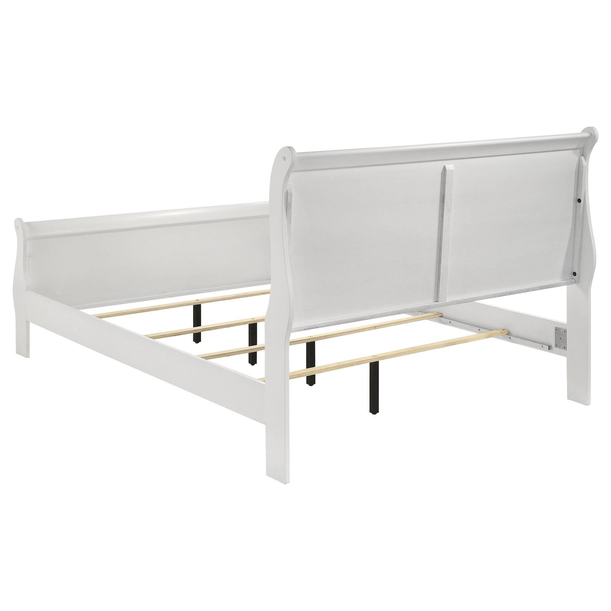  Coaster Furniture Louis Philippe 202441F 47-inch Full Sleigh Panel Bed - White IMAGE 4