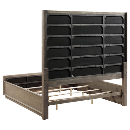  Coaster Furniture Durango 223271KE 80-inch Eastern King Panel Bed - Taupe Oak IMAGE 4