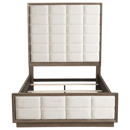  Coaster Furniture Coaster Furniture Durango 223271Q 80-inch Queen Panel Bed - Taupe Oak IMAGE 4
