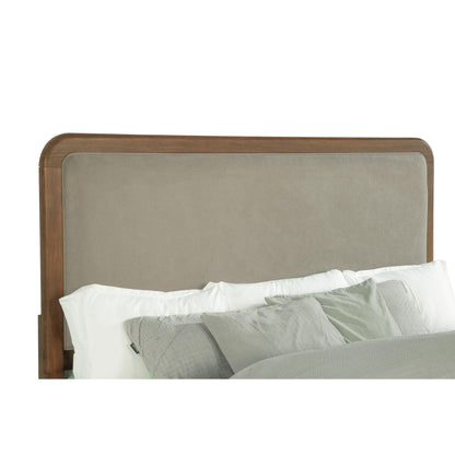  Coaster Furniture Maderia 223321KE 57-inch Upholstered Eastern King Panel Bed - Walnut IMAGE 6