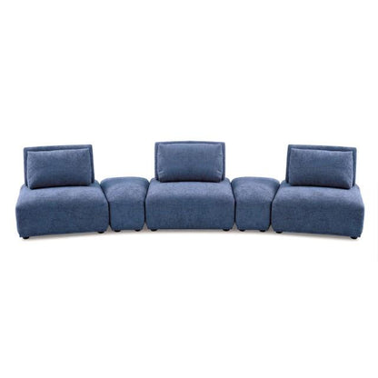  Furniture of America Stavanger FM63001BL-G Curved 3-Seater IMAGE 6