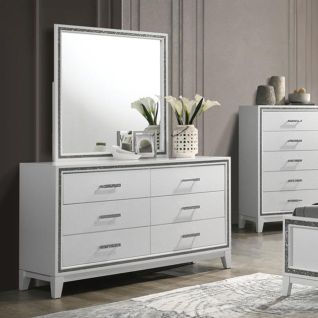  Furniture of America Lucida FM7203WH-D Dresser IMAGE 1