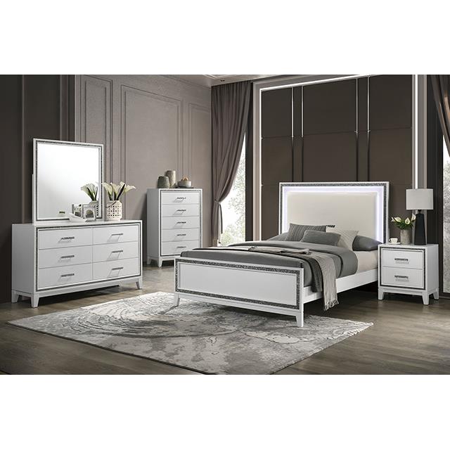  Furniture of America Lucida FM7203WH-D Dresser IMAGE 2