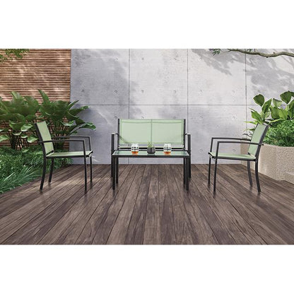  Furniture of America Ibiza LA-A017GR-4PK 4 pc Sling Set K/D IMAGE 2