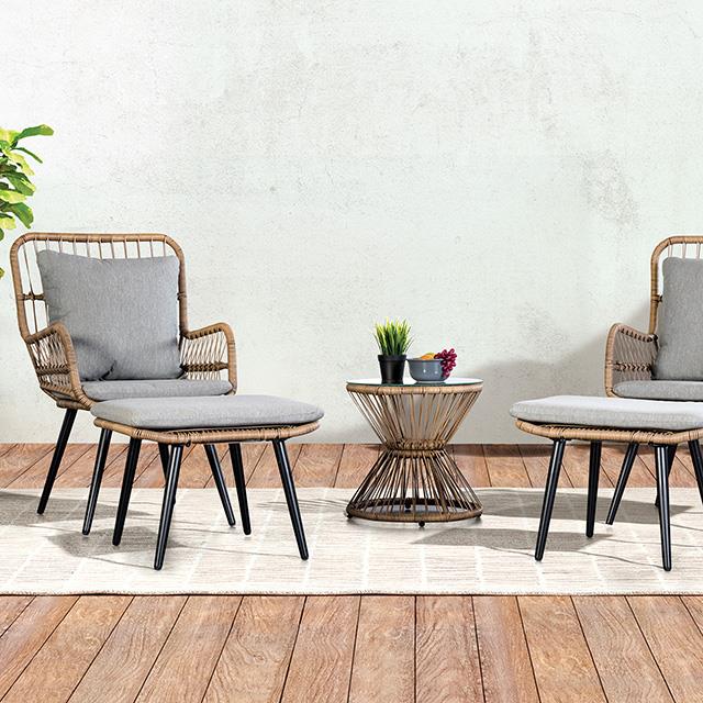  Furniture of America Chandu LA-A021NT-5PK 6 pc Conversation Set IMAGE 1