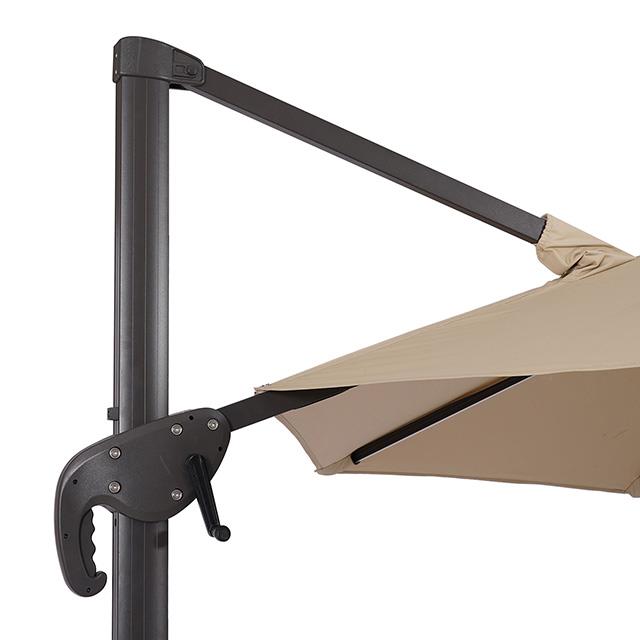 Furniture of America Fera LA-A032BG+BASE 10 Ft Round Umbrella w/ LED Bulb + 37" Large Base IMAGE 7