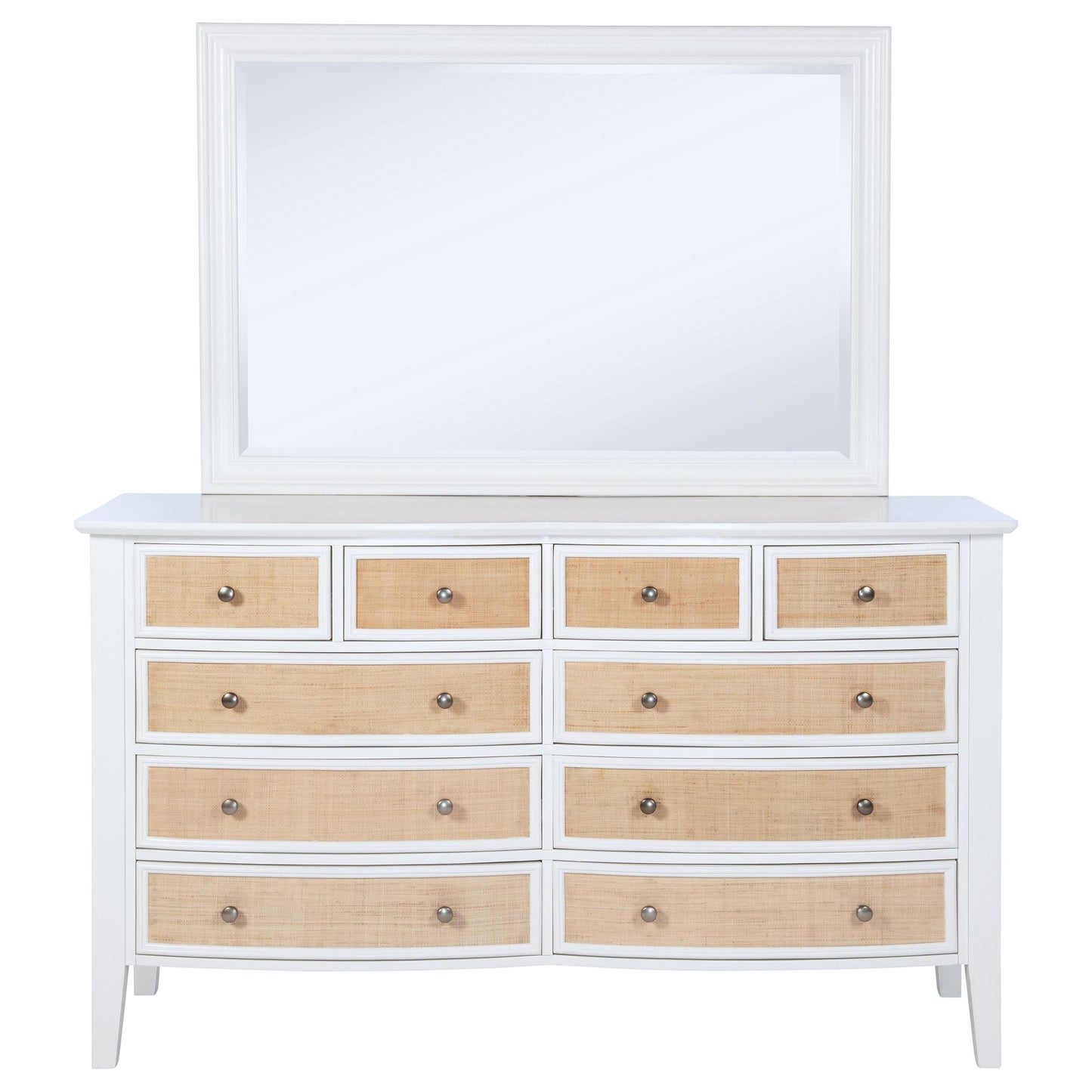 Coaster Furniture Bexhill 223473M 10-Drawer Dresser and Mirror - White IMAGE 2