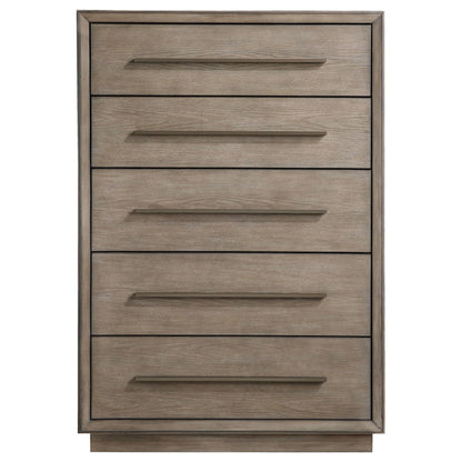 Coaster Furniture Durango 223275 5-Drawer Bedroom Chest - Taupe Oak IMAGE 2