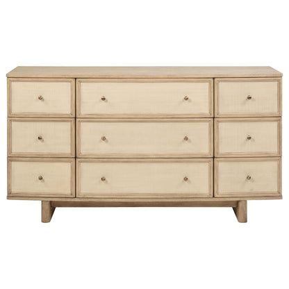  Coaster Furniture Kailani 225043 9-Drawer Dresser Cabinet - Beige Oak IMAGE 2