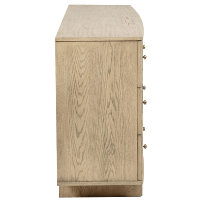  Coaster Furniture Kailani 225043 9-Drawer Dresser Cabinet - Beige Oak IMAGE 8