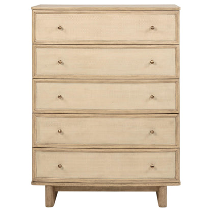 Coaster Furniture Kailani 225045 5-Drawer Bedroom Chest of Drawers - Beige Oak IMAGE 2