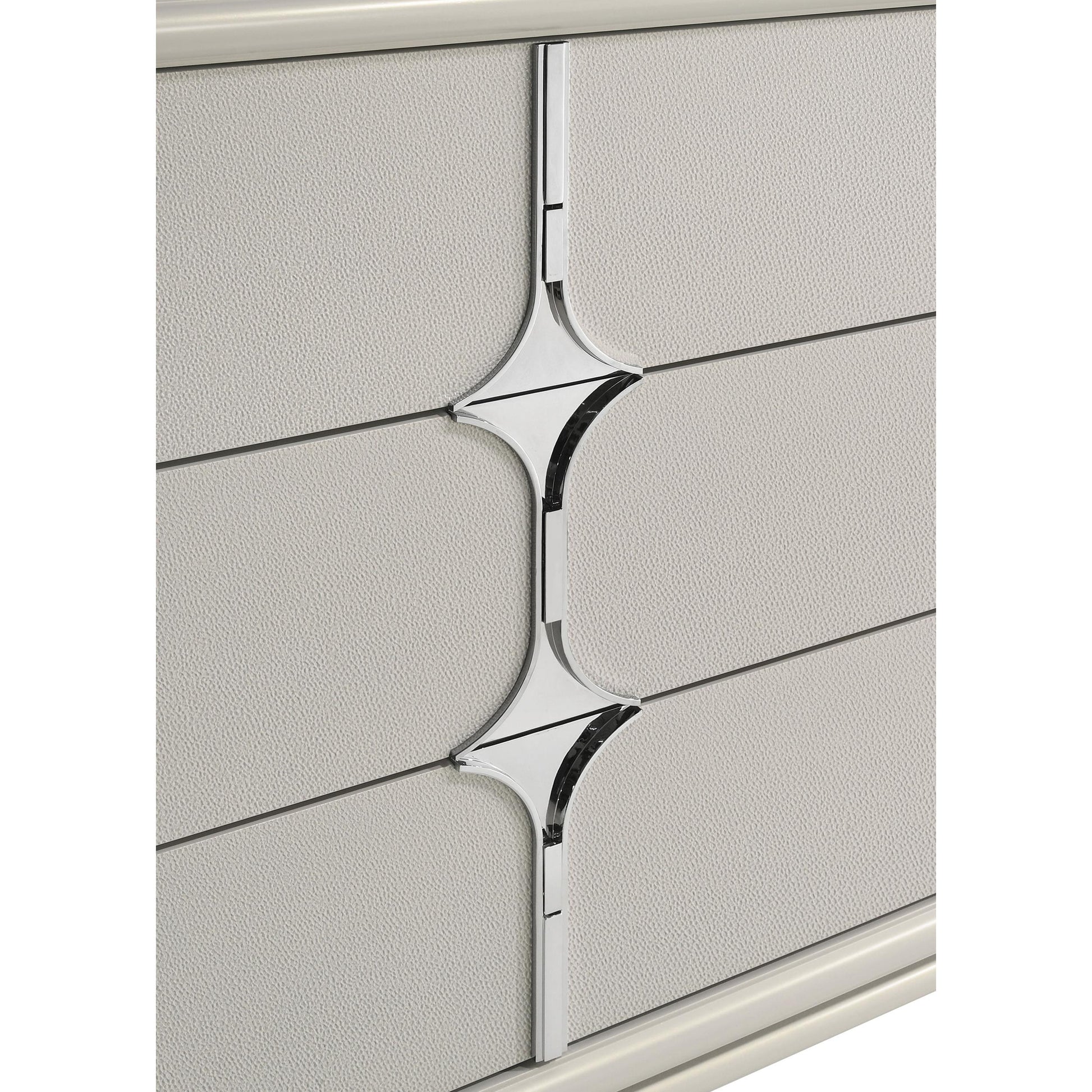 Coaster Furniture Olivia 224953M 6-Drawer Dresser and LED Mirror - Pearl White IMAGE 12