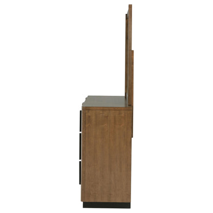 Coaster Furniture Terrace 224903M 6-Drawer Dresser and Mirror - Ash Brown IMAGE 4