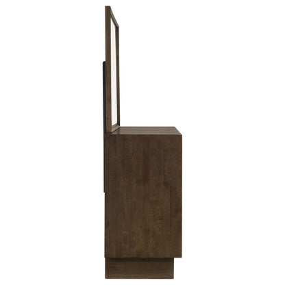 Coaster Furniture Glenwood 225013M 6-Drawer Dresser and Mirror - Warm Brown IMAGE 8
