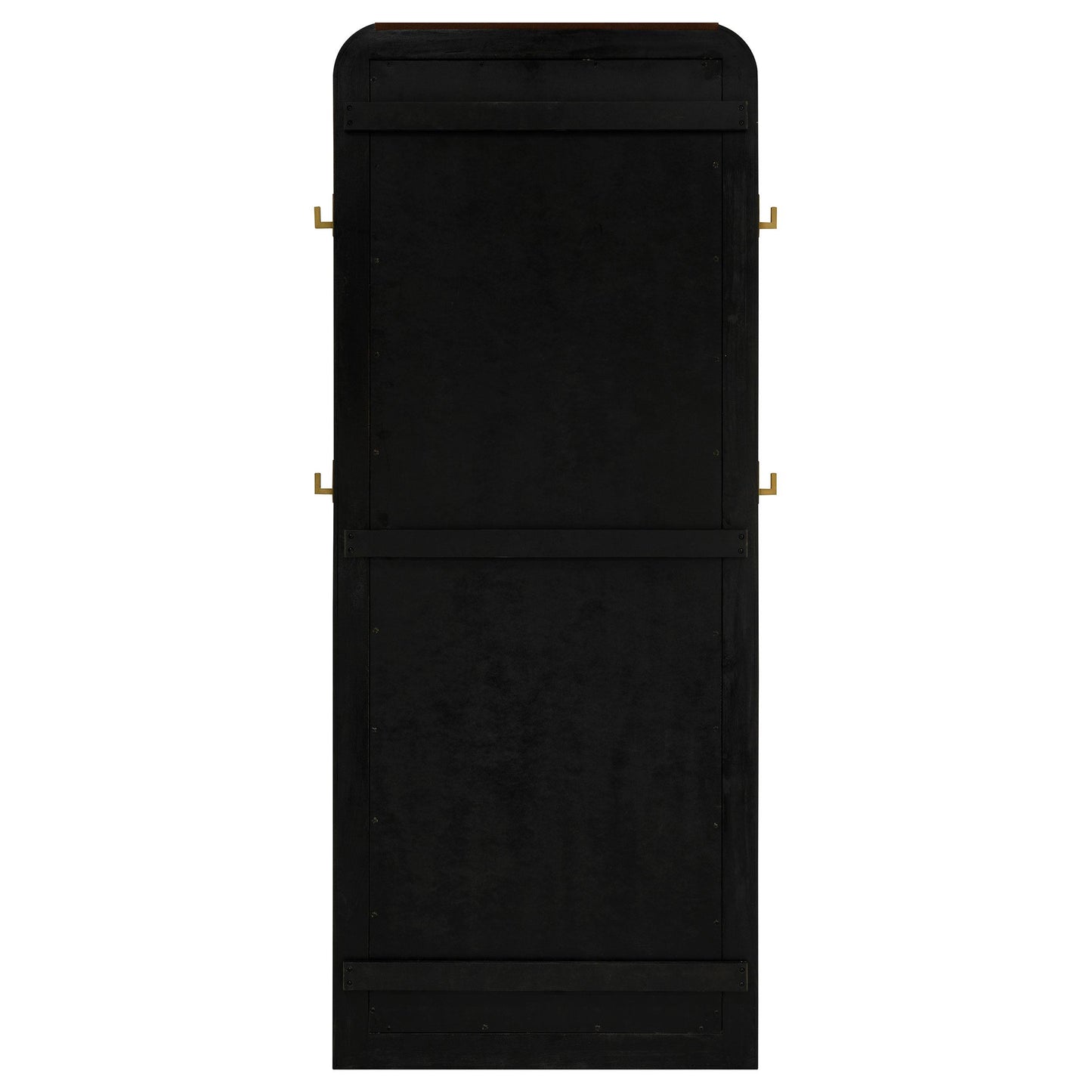 Coaster Furniture Arini 224339 Cane Weave Full Length Standing Floor Mirror - Black IMAGE 6