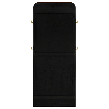 Coaster Furniture Arini 224339 Cane Weave Full Length Standing Floor Mirror - Black IMAGE 6