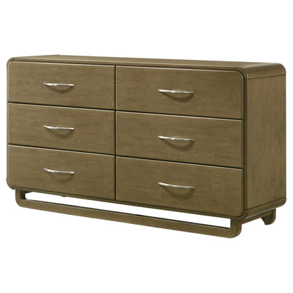 Coaster Furniture Amsbury 224273 6-Drawer Dresser Cabinet - Nutmeg IMAGE 3