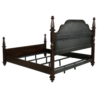  Coaster Furniture Andover 223631KE 63-inch Four Poster Eastern King Bed - Dark Oak IMAGE 8