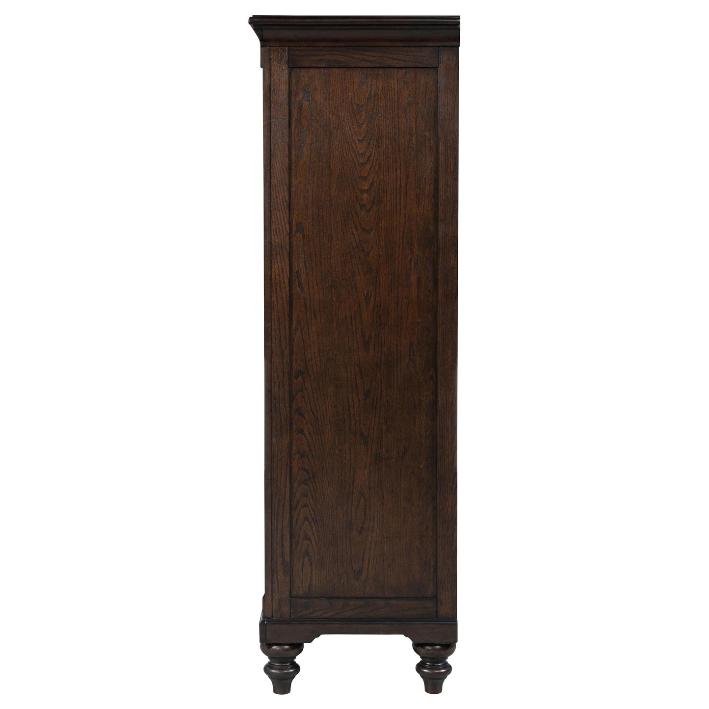 Coaster Furniture Andover 223637 6-Drawer Tempered Glass Door Chest - Dark Oak IMAGE 2