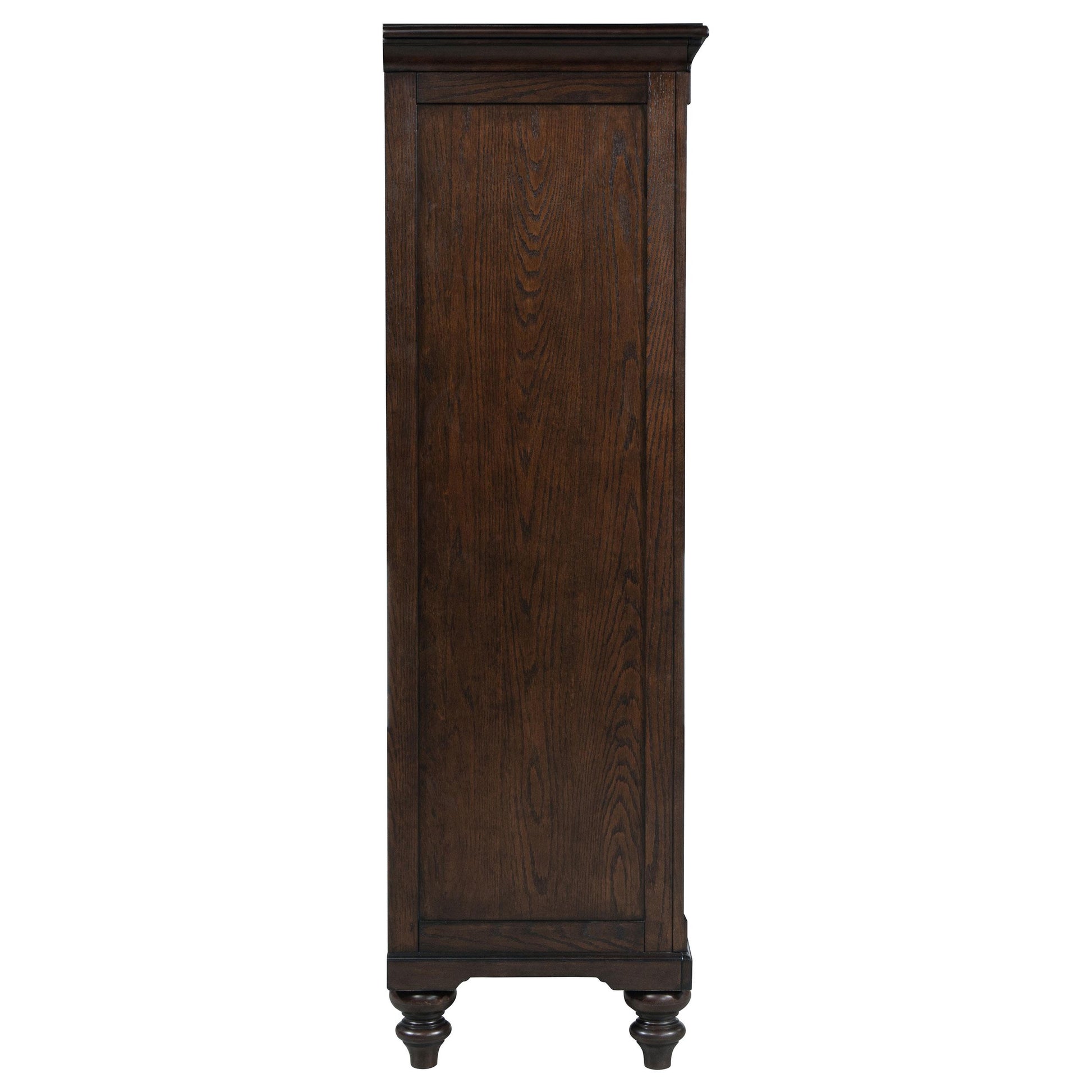 Coaster Furniture Andover 223637 6-Drawer Tempered Glass Door Chest - Dark Oak IMAGE 6