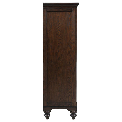 Coaster Furniture Andover 223637 6-Drawer Tempered Glass Door Chest - Dark Oak IMAGE 6