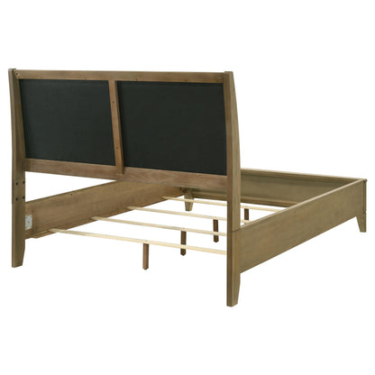 Coaster Furniture Granada 224921Q Upholstered Queen Panel Bed - Natural Pine IMAGE 3