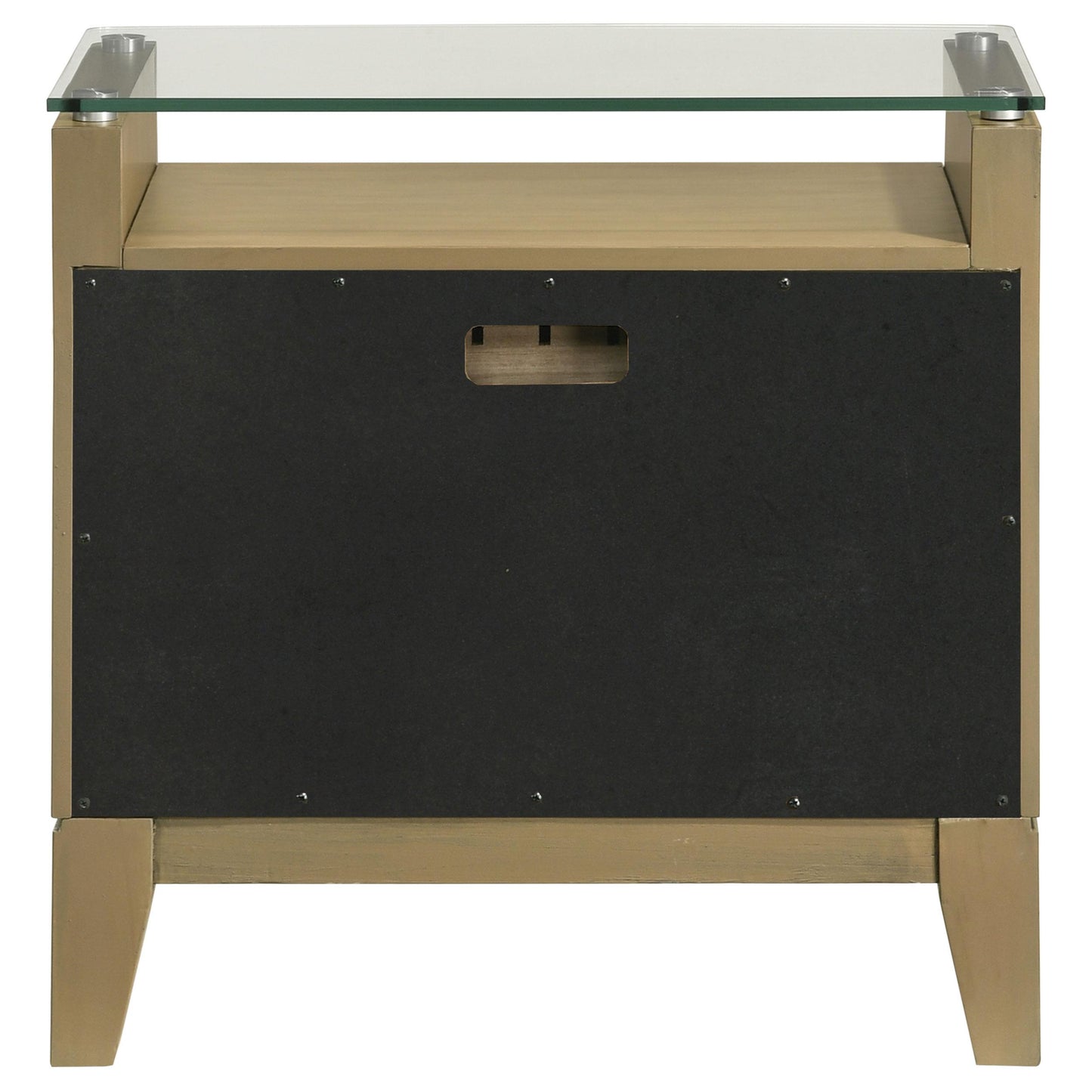 Coaster Furniture Granada 224922 2-Drawer Glass Top Nightstand - Natural Pine IMAGE 6