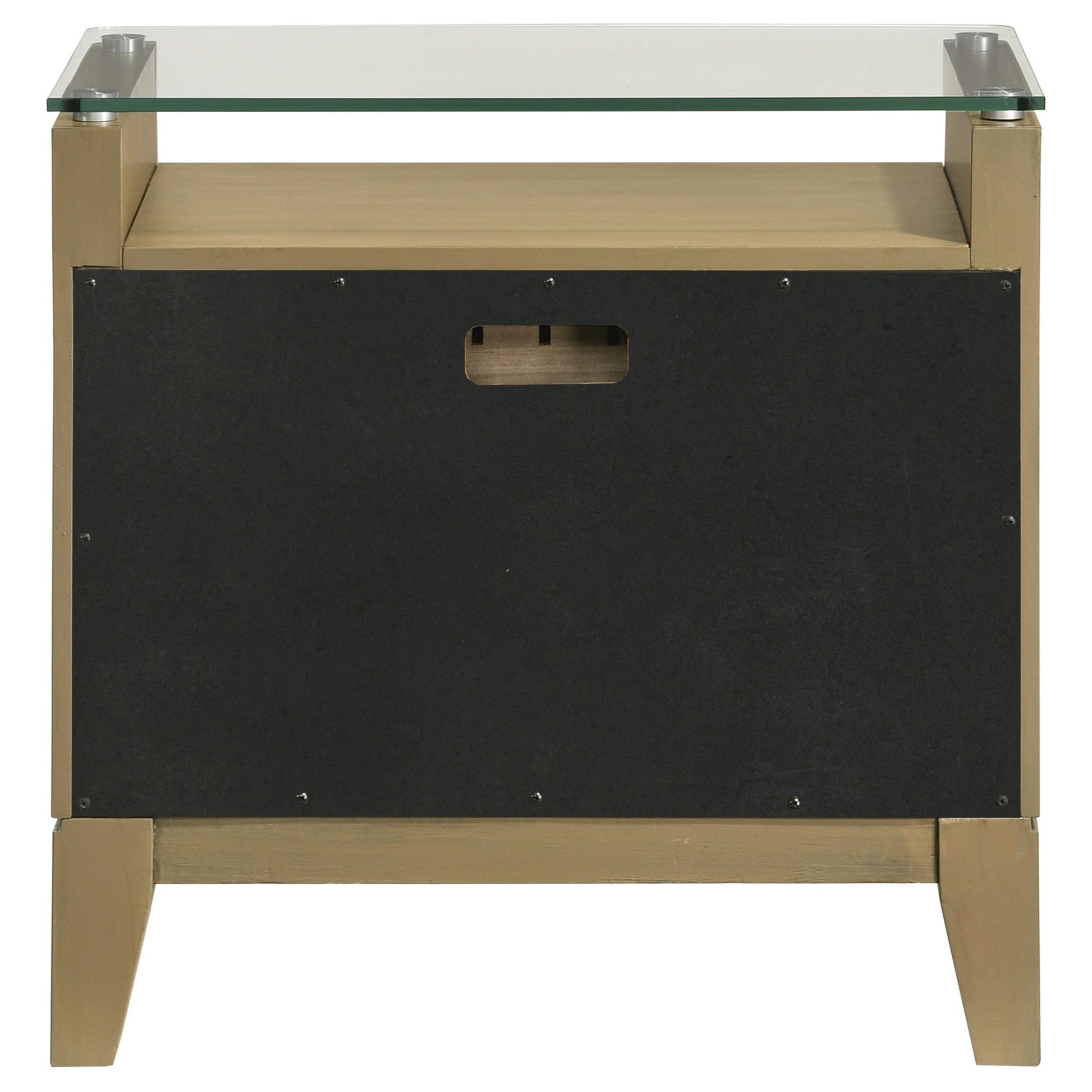 Coaster Furniture Granada 224922 2-Drawer Glass Top Nightstand - Natural Pine IMAGE 6