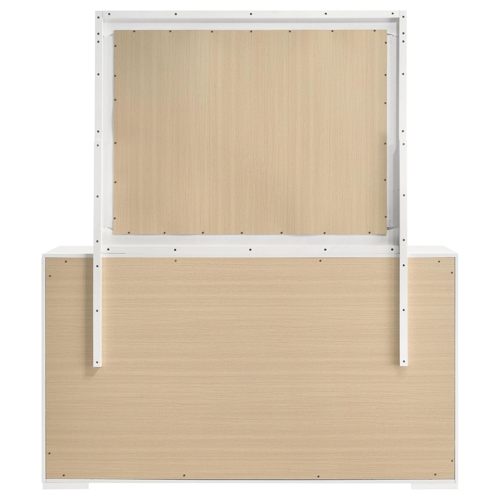 Coaster Furniture Ives 224943M 6-Drawer Dresser and Mirror - White High Gloss IMAGE 6