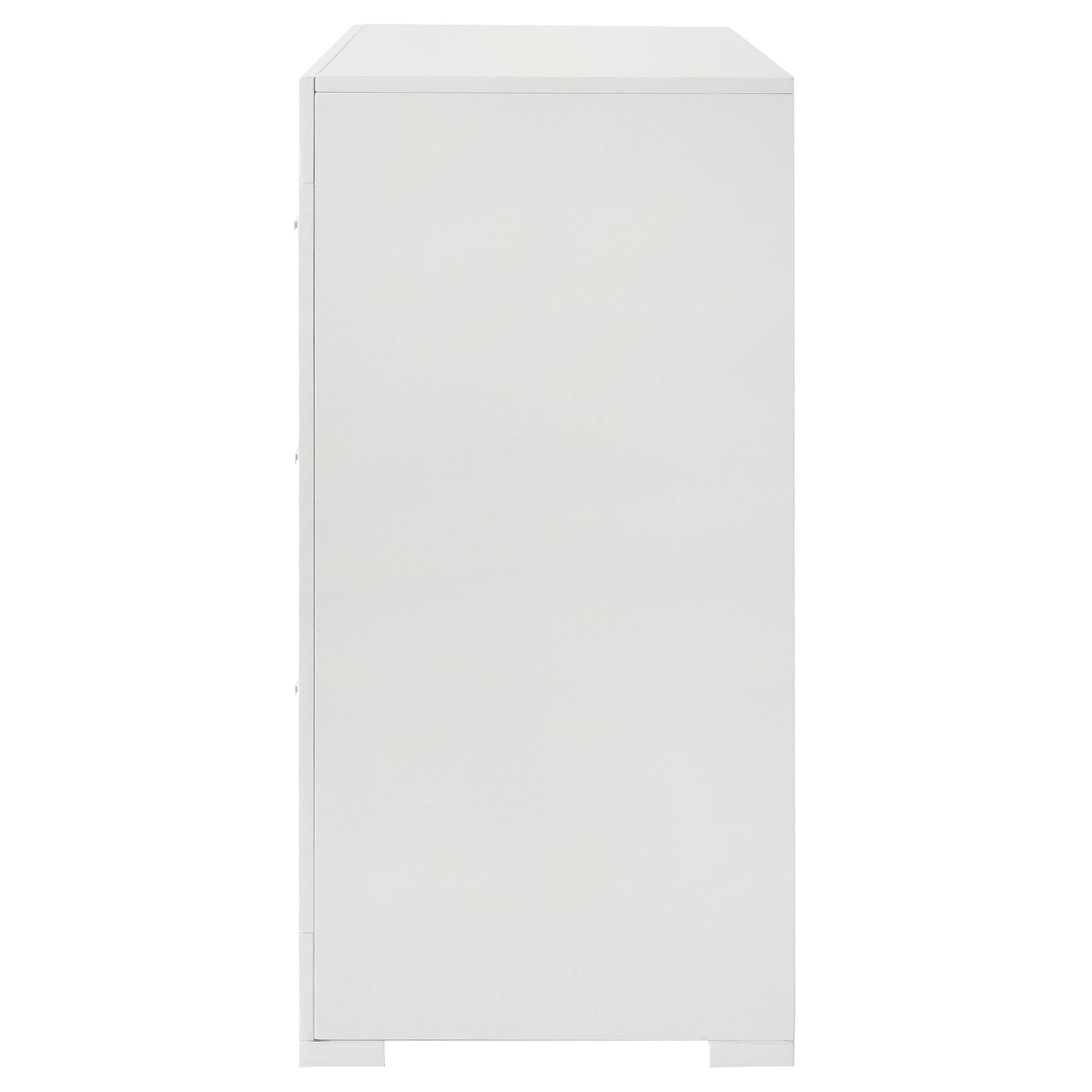 Coaster Furniture Ives 224943 6-Drawer Dresser Cabinet - White High Gloss IMAGE 4