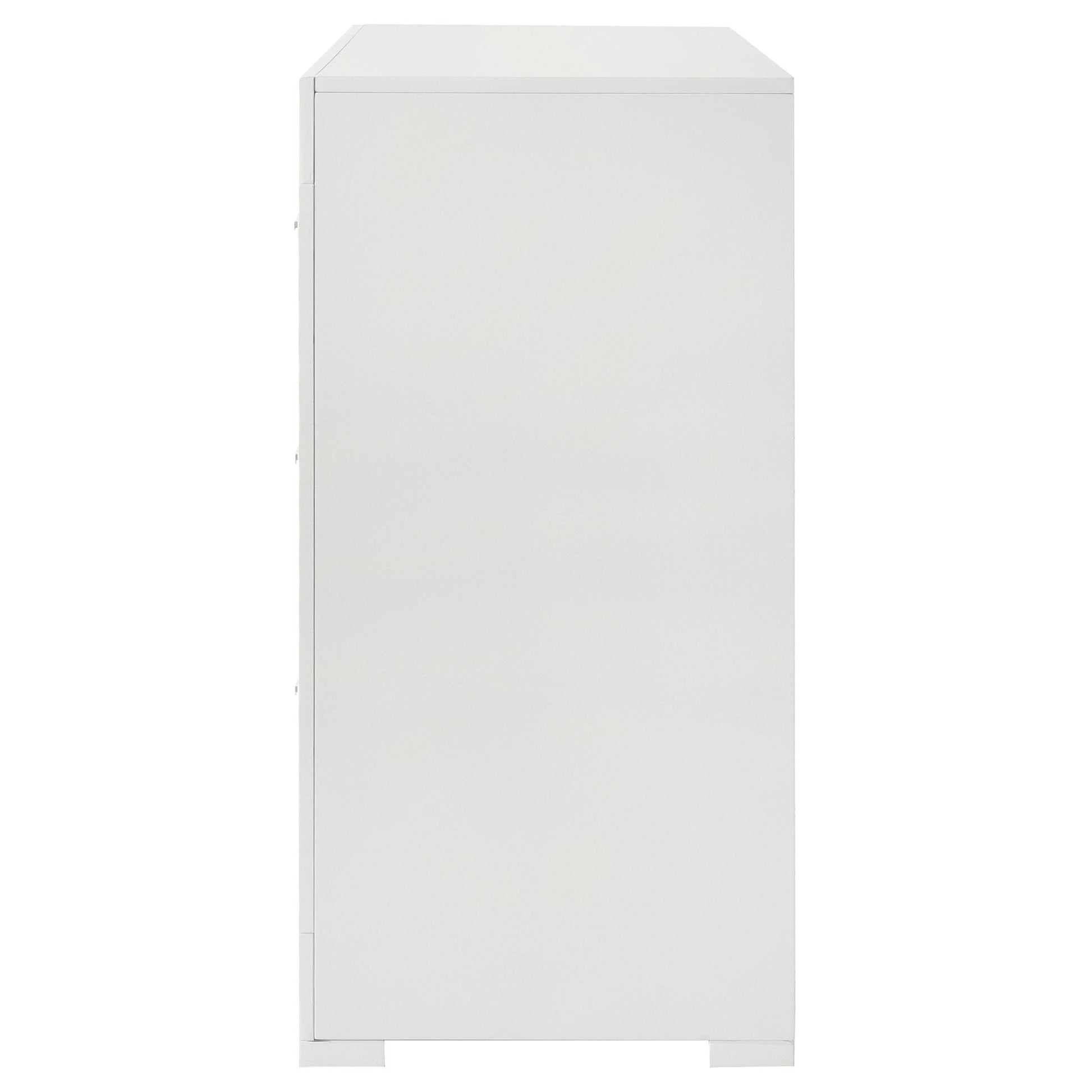 Coaster Furniture Ives 224943 6-Drawer Dresser Cabinet - White High Gloss IMAGE 4