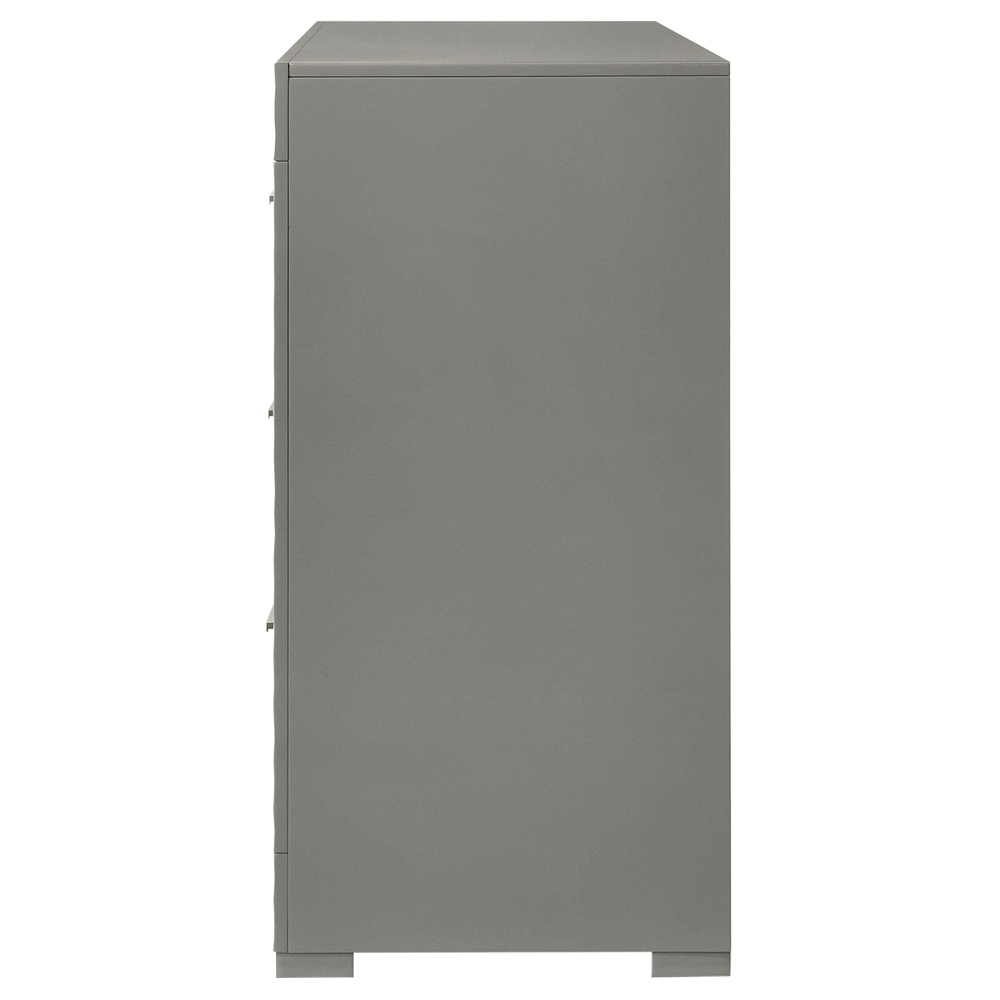 Coaster Furniture Ives 224973 6-Drawer Dresser Cabinet - Grey High Gloss IMAGE 4