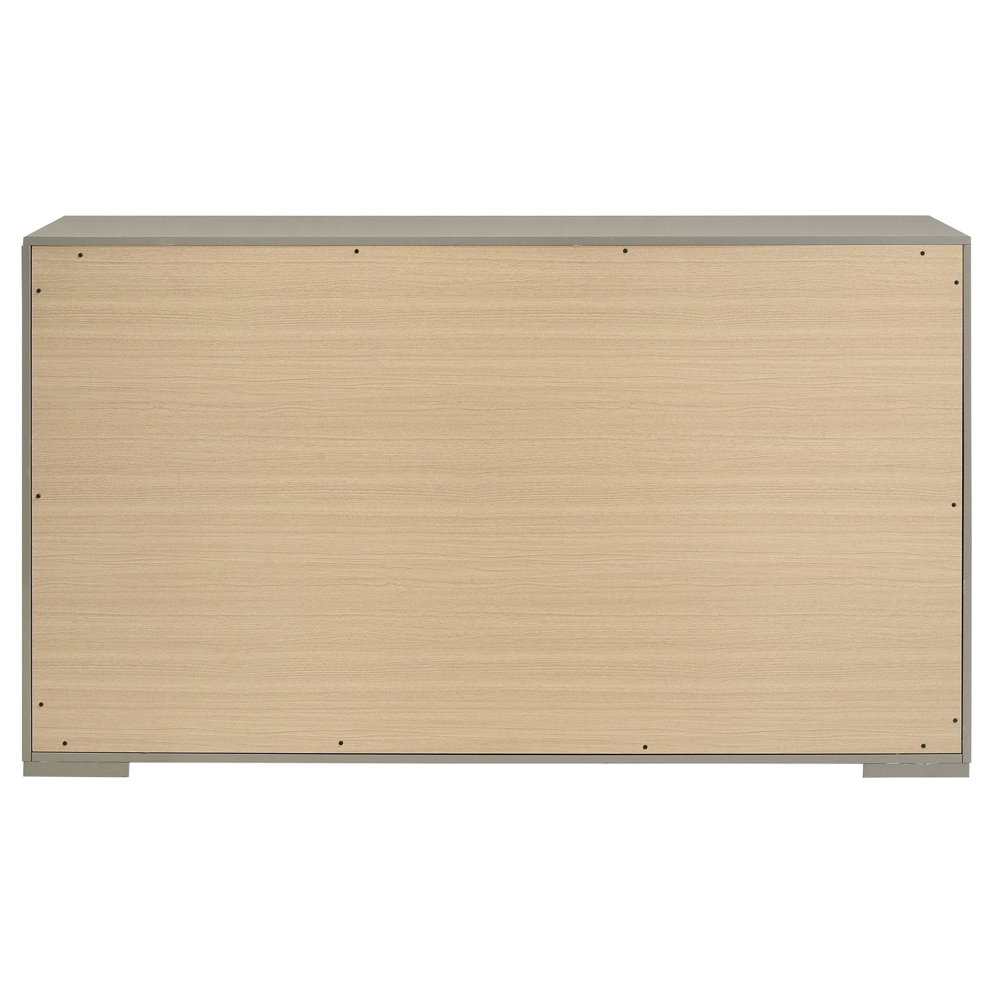Coaster Furniture Ives 224973 6-Drawer Dresser Cabinet - Grey High Gloss IMAGE 6