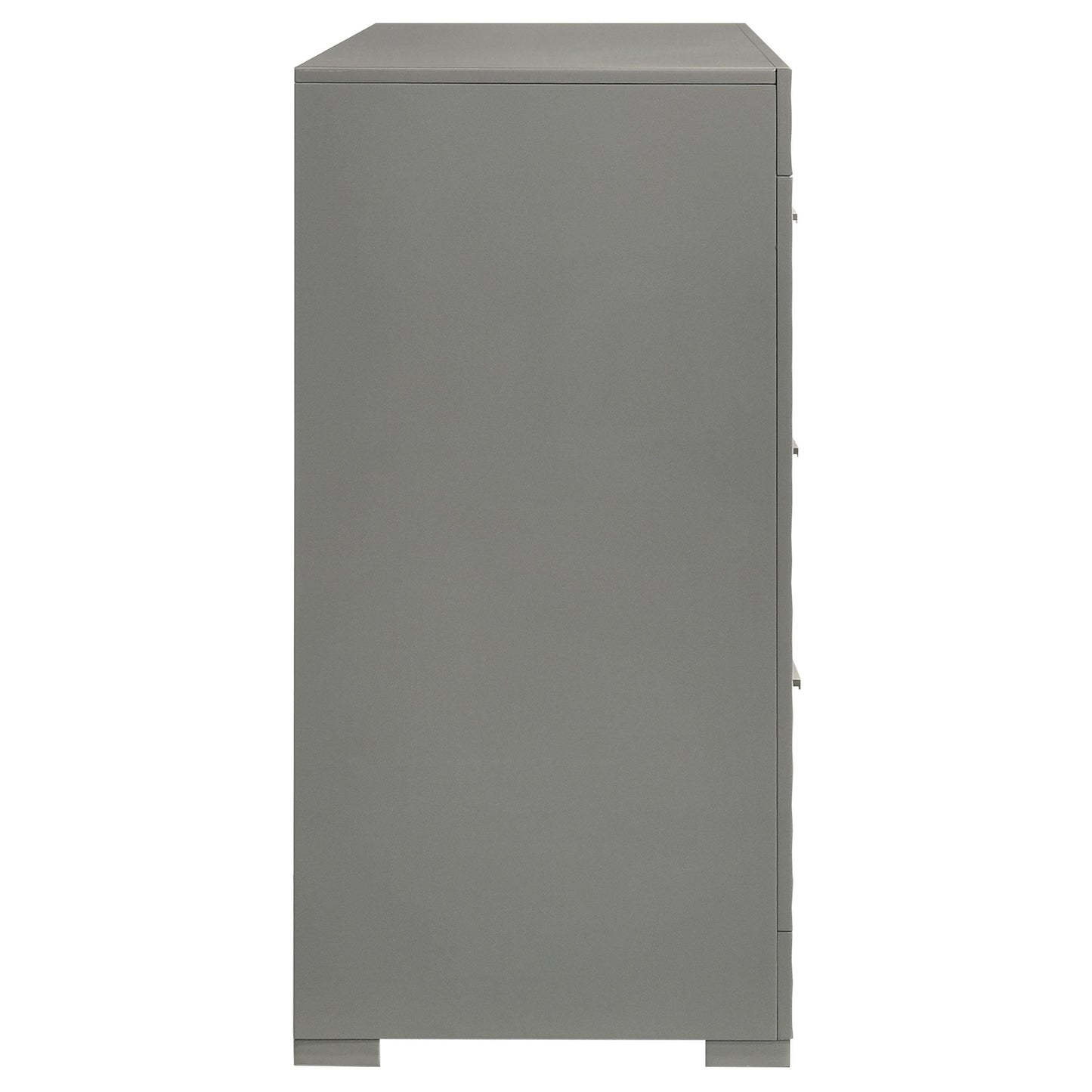 Coaster Furniture Ives 224973 6-Drawer Dresser Cabinet - Grey High Gloss IMAGE 8