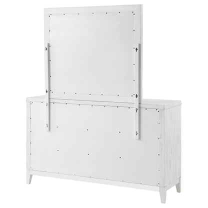Coaster Furniture Marielle 224843M 6-Drawer Dresser with Mirror - Distressed White IMAGE 7