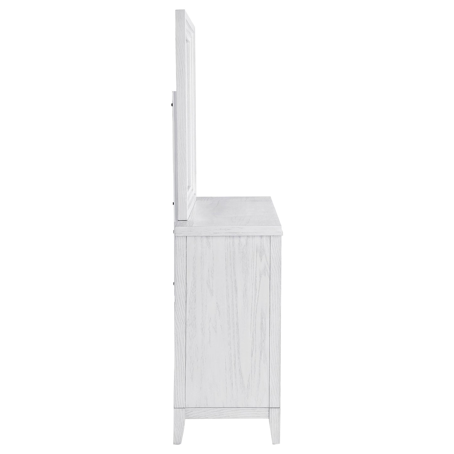Coaster Furniture Marielle 224843M 6-Drawer Dresser with Mirror - Distressed White IMAGE 8