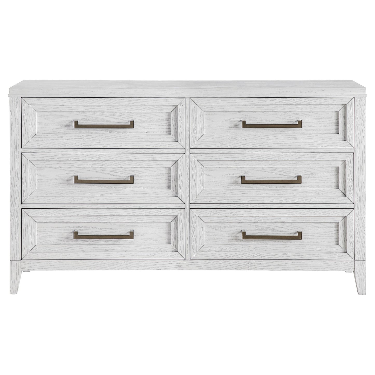 Coaster Furniture Marielle 224843 6-Drawer Bedroom Dresser - Distressed White IMAGE 2