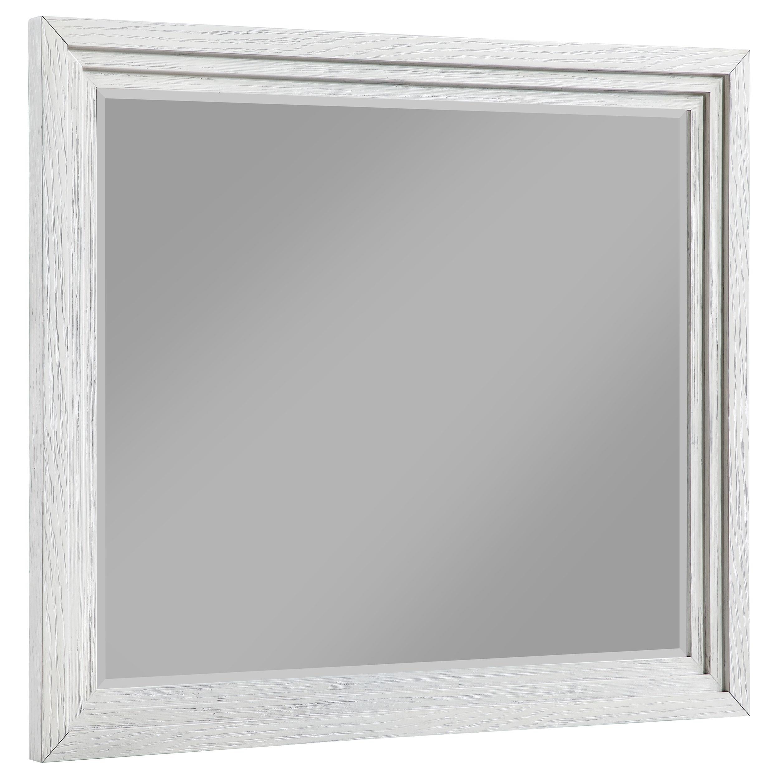 Coaster Furniture Marielle 224844 Dresser Mirror - Distressed White IMAGE 1
