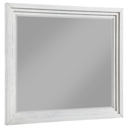 Coaster Furniture Marielle 224844 Dresser Mirror - Distressed White IMAGE 1